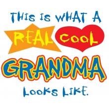 Attitude Aprons Real Cool Grandma Apron image