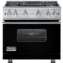 Viking VGCC536-4QLP 36-Inch Professional Series Propane Gas Range With 4 Burners And Grill - Black