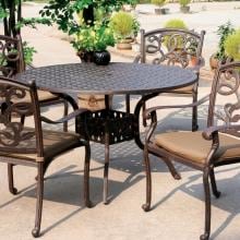 Darlee Santa Monica Aluminum 4 Person Dining Set