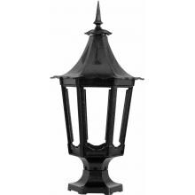 American Gas Lamp Works GL1400 Cast Aluminum Manual Ignition Natural Gas Light With Open Flame Burner And Pedestal Mount image