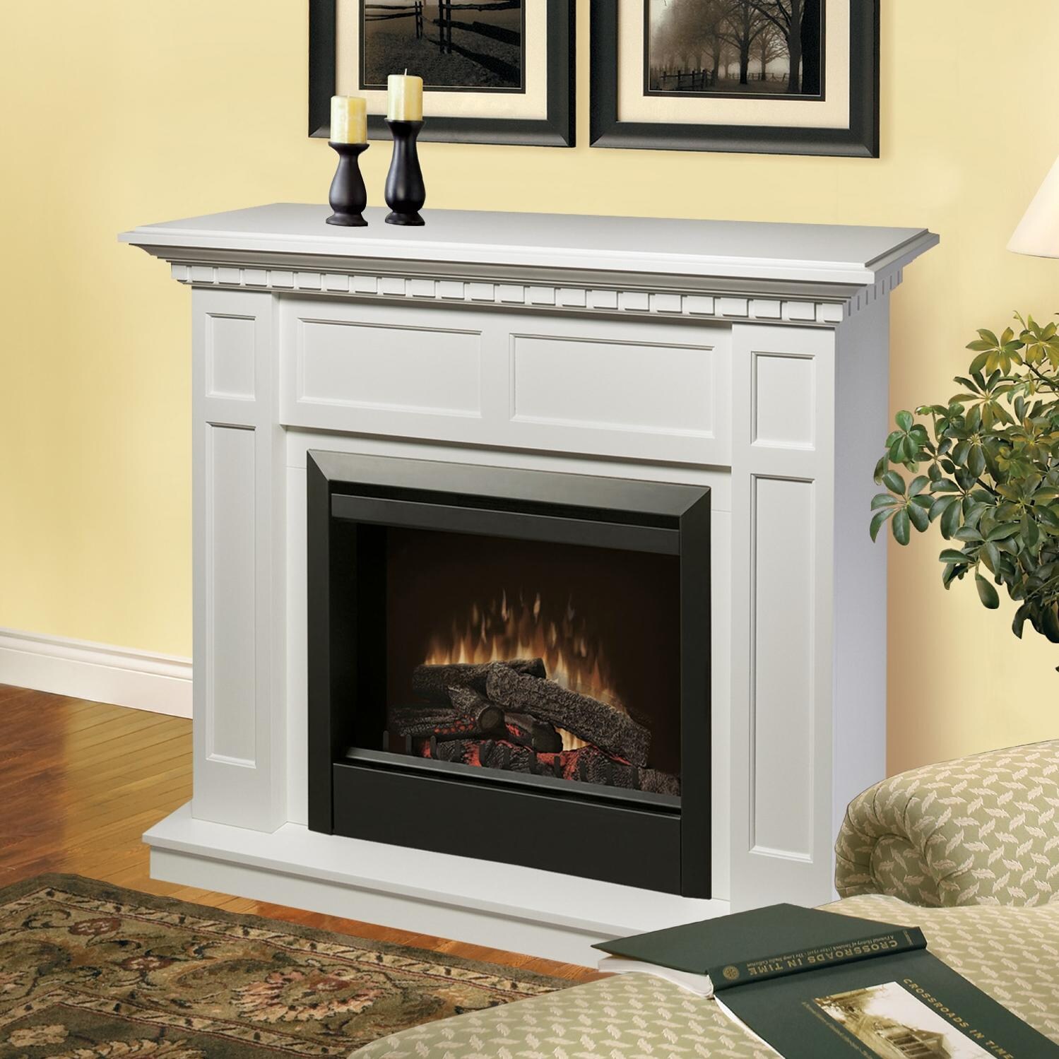 Dimplex Caprice 48 Inch Electric Fireplace White
