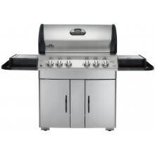 Napoleon Mirage 605 Gas Grill With Rear Infrared Burner, Sear Burner, And Side Burner On Cart