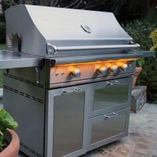 Caliber CrossFlame Pro 42-Inch Freestanding Natural Gas Grill With Sear Burner And Rotisserie image