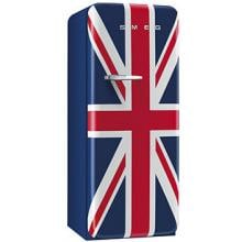 Smeg 9.22 Cu. Ft. Right Hinge Retro Style Refrigerator With Freezer - Union Jack - FAB28UUJR
