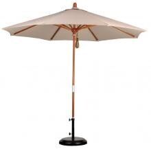 9 Ft Wood Patio Umbrella - Camel
