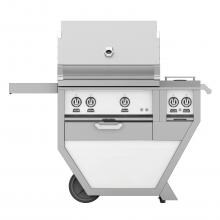 Hestan Deluxe 30-Inch Freestanding Natural Gas Grill W/ Sear Burner, Rotisserie & Double Side Burner - Froth - GMBR30CX2-NG-WH image