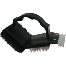 5-Inch 2-Way Grill Brush With Scraper image