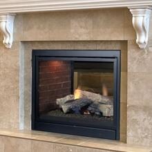 Monessen STLDVPSC Arlington Series 36-Inch Propane Direct Vent See-Thru Designer Fireplace System With Signature Command Control