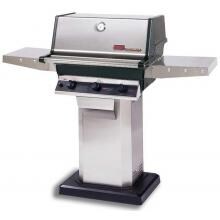 MHP Gas Grills TRG2 Infrared Propane Gas Grill W/ SearMagic Grids On Stainless Patio Base