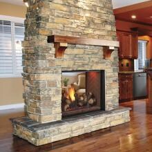 Monessen KSTDV500NTSC Covington Series 48-Inch Natural Gas Direct Vent See-Thru Fireplace System With Signature Command Control