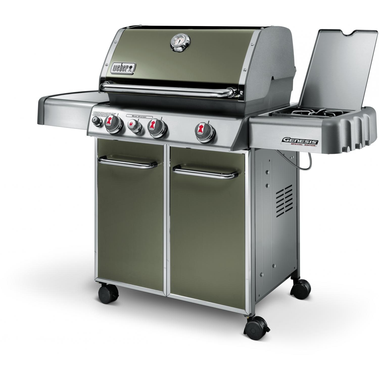 er Genesis Premium EP330 Propane Gas Grill On Cart With Sear Burner
