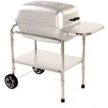 Portable Kitchen Cast Aluminum Charcoal Grill & Smoker