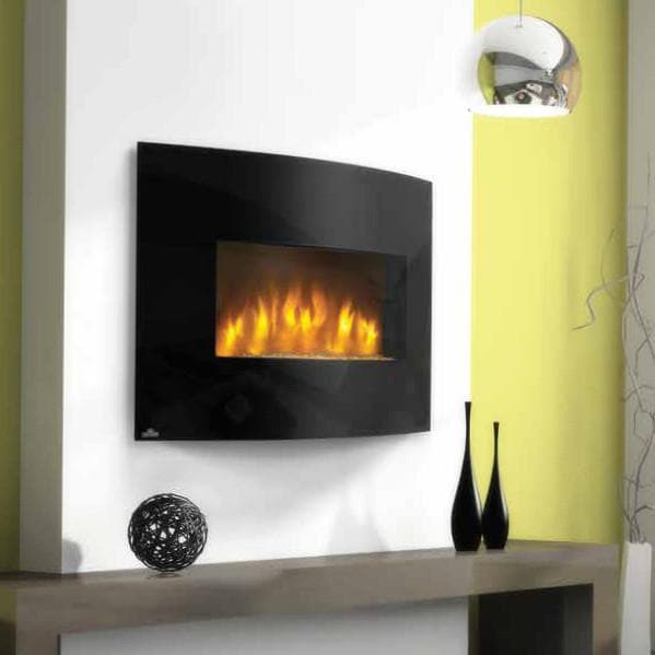 Napoleon Slimline Convex 32Inch Curved Wall Mount Electric Fireplace