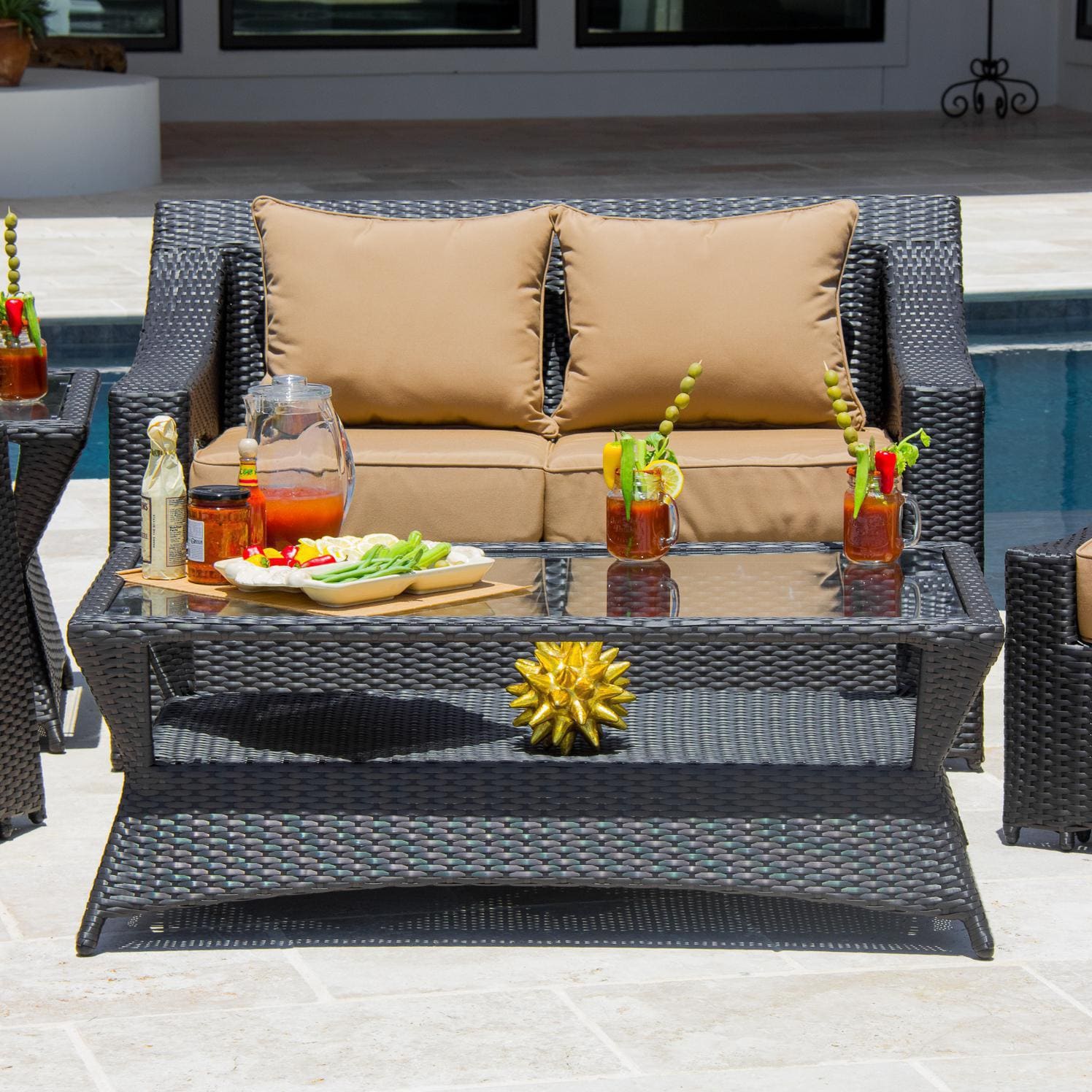 Providence 6 Piece Resin Wicker Patio Seating Set By Lakeview Outdoor