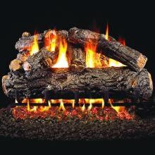 Peterson Real Fyre 30-Inch Rustic Oak Designer Log Set With Vented Propane ANSI Certified G46 Burner - Manual Safety Pilot