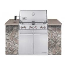 Weber Summit S-460 Built-In Natural Gas Grill With Rotisserie & Sear Burner