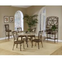 Hillsdale Brookside 5-piece Round Dining Set With Oval Back Chairs - Brown - 4815dtrnbcov image