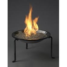 Outdoor GreatRoom Company Propane Tripod Fire Pit With Black Glass Table Top