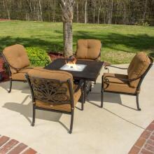 Lakeview Outdoor Designs Evangeline Aluminum 4 Person Deep Seating