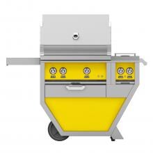 Hestan Deluxe 30-Inch Freestanding Propane Gas Grill W/ Sear Burner, Rotisserie & Double Side Burner - Sol - GMBR30CX2-LP-YW image
