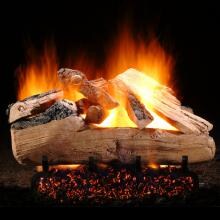 Hargrove 24-Inch Western Pine Vented Propane Gas Log Set With System 4 Burner - Basic On/Off Remote image