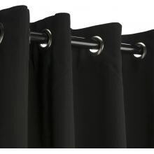 Sunbrella Outdoor Curtain With Grommets By Hatteras Outdoors - 52 1/2 X 84 Inch - Black
