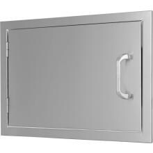 BBQ Guys Kingston Series 20 Inch Left-Hinged Single Access Door - Horizontal