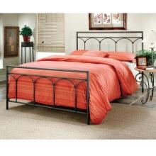 Hillsdale McKenzie Brown Steel Metal Bed Set With Frame - Queen - 1092BQR image