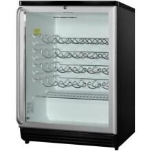 Summit 26 Bottle Wine Cooler - Stainless Steel / Black Cabinet - SWC6GBLSH
