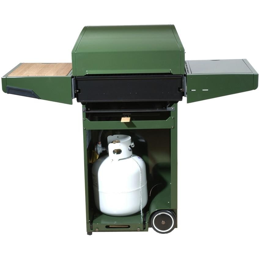Minden Grill Master II Propane Gas Grill On Cart Green BBQ Guys
