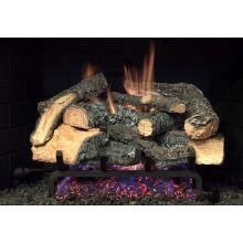 Hargrove Gas Logs 21-Inch Rustic Timbers Vented Gas Log Set With E-Burner