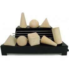 Rasmussen 24-Inch Beige ALTERNA See-Thru FireShape Set With Vent Free Natural Gas Black Chassis Burner - Manual Safety Pilot image
