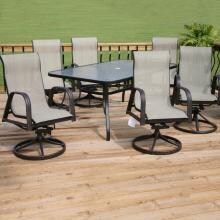 Lakeview Outdoor Designs Madison Bay Sling 6 Person Dining Set