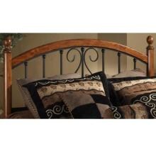 Hillsdale Burton Way Textured Black And Cherry Metal And Wood Headboard Without Frame - King - 1258HK image