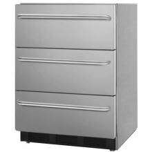 Summit 5.4 Cu. Ft. Outdoor Triple Drawer Refrigerator - Stainless Steel - SP6DSSTBOS