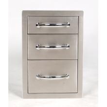 Sunstone Grills 14 Inch Flush Mount Triple Access Drawer