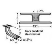 Cast Iron H Twin, Centered, 2.25 Inch Offset Burner 21002-78202 image