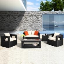 Zuo Modern Algarve Patio Conversation Set Seats 4