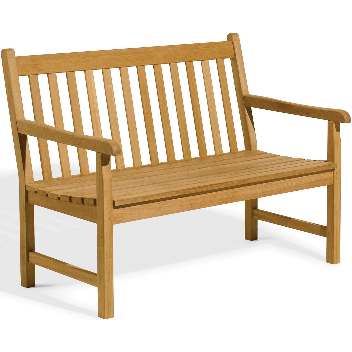 Oxford Garden Classic 2Person Wood Patio Bench Patio Furniture Guys