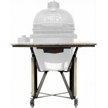Gourmet Guru Cypress Wood & Steel Rolling Cart For Gourmet Guru Grill image