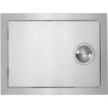 BBQGuys.com Portofino Series 24-Inch Stainless Steel Left-Hinged Single Access Door - Horizontal image