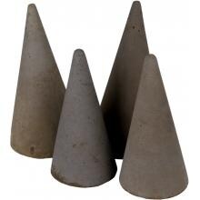 Peterson Real Fyre Decorative Geo Shapes Slate Cone Set - Set Of 4 image