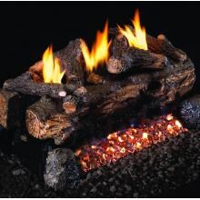 Peterson Real Fyre 18-Inch Evening Fyre Split See-Thru Gas Log Set With Vent-Free Natural Gas ANSI Certified G18 Burner - Basic On/Off Remote image