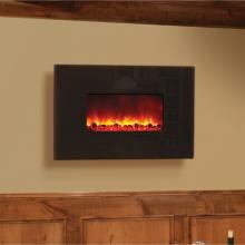 Amantii 38-Inch Wall Mount Electric Fireplace - Black Glass - WM-38 Amantii 38-Inch Wall Mount Electric Fireplace - Black Glass - WM-38