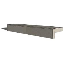 Universal 24-Inch Ready To Finish Overhang Raised Bar And Backsplash image