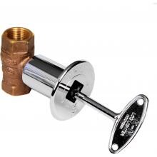 HPC 1/2-Inch Chrome Manual Gas Key Valve - 150,000 BTU image