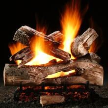 Hargrove 24-Inch Mountain Timber Vented Propane Gas Log Set With System 4 Burner - Manual Safety Pilot image