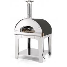 Fontana Forni Forno Toscano Marinara 39-Inch Wood-Fired Pizza Oven On Cart - Black image