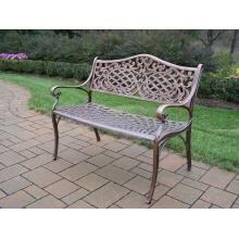 Oakland Living Mississippi Cast Aluminum Patio Bench - Antique Bronze