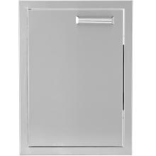 BBQGuys.com Sonoma Series 14-Inch Stainless Steel Left-Hinged Single Access Door - Vertical image